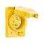 Arrow Hart Watertight Locking Receptacle, #18-10 Awg 30A, 125V, Single, L5-30, 2-Pole 3-Wire, L530RW