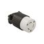 Safety Grip Locking Connector, #18-10 Awg, 20A, 250V, Back Wiring, L6-20, 2-Pole, 3-Wire, L620C