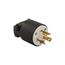 Safety Grip Locking Plug, #16-12 Awg, 20A, 250V, Back Wiring, Ultra Grip, L6-20, 2-Pole, 3-Wire, L620P