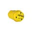 Arrow Hart Watertight Locking Plug, #18-10 Awg 20A, 250V, Steel, L6-20, 2-Pole 3-Wire, L620PW