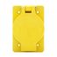 Arrow Hart Watertight Locking Receptacle, #14-8 Awg, 20A, 250V, Yellow, L6-20, 2-Pole 3-Wire, L620RW