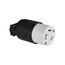 Arrow Hart Ultra Grip Locking Connector, #18-10 Awg, 30A, 250V, L6-30, 2-Pole, 3-Wire, L630C