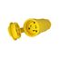 Arrow Hart Watertight Locking Connector, #18-10 Awg 30A, 250V, Steel, L6-30, 2-Pole 3-Wire, L630CW