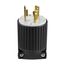 Locking Plug, #16-12 Awg, 30A, Industrial, 250V, Back Wiring, Black, White, Ultra Grip, L6-30, L630P