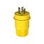 Arrow Hart Watertight Locking Plug, #18-10 Awg 30A, 250V, Steel, L6-30, 2-Pole 3-Wire, L630PW