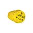 Arrow Hart Watertight Locking Plug, #18-10 Awg 30A, 250V, Steel, L6-30, 2-Pole 3-Wire, L630PW