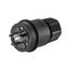 Arrow Hart Watertight Locking Plug, #18-10 Awg 30A, 250V, Black, Steel, L6-30, 2-Pole 3-Wire, L630PWBK