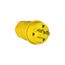 Arrow Hart Watertight Locking Plug, #18-10 Awg 20A, 277V, Steel, L7-20, 2-Pole 3-Wire, L720PW