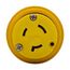 Severe Duty Locking Connector, #18-10 Awg 20A, 480V, Severe Duty, L8-20, 2-Pole 3-Wire, L820CY