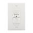Occupancy Sensor & Dimmer, Dimmer Sensor, 120V, White, 1-Pole, 1-Phase, 1000 Sq Ft, Occupancy, OS106D1-W
