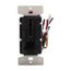 Occupancy Sensor & Dimmer, 8/10A, 120/277V, Led Mot Ind, 1-Pole, 3-Way, 1-Ph, 1200/2200W, Black, OS10D7-BK