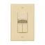 Occupancy Sensor Dual Switch, Dual Tech Motion,120/277V, Ivory, 1-Pole, 3Way, 1-Ph, 1000 Sq Ft, OSD10DN-V