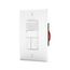 Occupancy Sensor Dual Switch, 1-Pole, 1000 Sq Ft Coverage, Dual Switch, 120/277 Vac, OSP10D-A