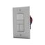 Occupancy Sensor Dual Switch, 120/277V, Gray, 1-Pole, 3-Way, 1-Ph, 1000 Sq Ft, OSP10D-GY