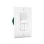 Occupancy Sensor Dual Switch, 120/277V, Incand, Mlv, Elv, Flr, Halo, 1-Pole, 3-Way, 1000 Sq Ft, OSP10D-W