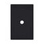 Telephone And Coaxial Wallplate, Black, 0.40" Hole Cutout, Single-Gang, Mid-Size, PJ11BK
