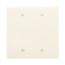 Blank Wallplate, Box Mount, Almond, Blank Cutout, Polycarbonate, Two- Gang, Mid-Size, PJ23A