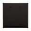 Blank Wallplate, Box Mount, Black, Blank Cutout, Polycarbonate, Two- Gang, Mid-Size, PJ23BK
