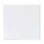 Blank Wallplate, Wallplate 2G Blank Box Mount Poly Mid Wh, PJ23W-SP-L