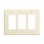 Decorator / Gfci Wallplate Decorator Wallplate, Light Almond, Decorator, 3, Mid-Size, PJ263LA-SPL1