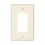 Decorator / Gfci Wallplate, Lt. Almond, Decorator Cutout, Polycarbonate, Single- Gang, Mid-Size, PJ26LA