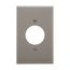 Power Outlet And Locking, Gray, 1.59" Hole Cutout, Polycarbonate, Single- Gang, Mid-Size, PJ720GY