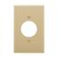 Power Outlet And Locking, Ivory, 1.59" Hole Cutout, Polycarbonate, Single- Gang, Mid-Size, PJ720V