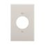 Power Outlet And Locking, White, 1.59" Hole Cutout, Polycarbonate, Single- Gang, Mid-Size, PJ720W