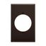 Power Outlet And Locking, Brown, 2.15" Hole Cutout, Polycarbonate, Single- Gang, Mid-Size, PJ724B
