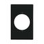 Power Outlet And Locking, Black, 2.15" Hole Cutout, Polycarbonate, Single- Gang, Mid-Size, PJ724BK