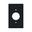 Power Outlet And Locking, Black, 1.40" Hole Cutout, Polycarbonate, Single- Gang, Mid-Size, PJ7BK
