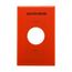 Power Outlet & Locking, Premarked " Isolated Ground", Orange, 1.40" Hole Cutout, 1-Gang, PJ7IG