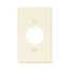 Power Outlet And Locking, Lt. Almond, 1.40" Hole Cutout, Polycarbonate, Single-Gang, Mid-Size, PJ7LA