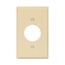 Power Outlet And Locking, Ivory, 1.40" Hole Cutout, Polycarbonate, Single- Gang, Mid-Size, PJ7V