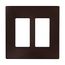 Wallplate, Two- Gang, Decorator, Without Screws, Red, PJS262RB-SP-L