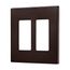 Wallplate, Two- Gang, Decorator, Without Screws, Red, PJS262RB-SP-L