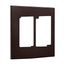 Wallplate, Two- Gang, Decorator, Without Screws, Red, PJS262RB-SP-L