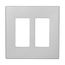 Wallplate, Two-Gang, Decorator, Without Screws, Silver, PJS262SG-SP-L