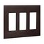 Wallplate, Three-Gang, Decorator, Without Screws, Red, PJS263RB-SP-L