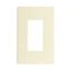 Screwless Wallplate, Screwless, Lt. Almond, Decorator Cutout, Single-Gang, Mid-Size, PJS26LA