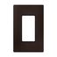 Wallplate, Single-Gang, Decorator, Without Screws, Oil Rubbed Bronze, PJS26RB-SP-L