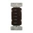 Accell Minute Timer, 5, 10, 15, 30, & 60 Minute Default Time Settings, 15A, 120V 5 Button, Brown, PT18M-B