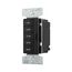 Accell Minute Timer, 5, 10, 15, 30, & 60 Minute Default Time Settings, 15A, 120V 5 Button, Black, PT18M-BK