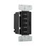 Accell Minute Timer, 5, 10, 15, 30, & 60 Minute Default Time Settings, 15A, 120V 5 Button, Black, PT18M-BK