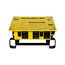 Rhinobox Econ Power Distribution Unit, 50A, 2 Devices, Weatherproof, Nema 3R, Yellow, 120/240V, RB300AE