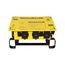 Rhinobox Econ Power Distribution Unit, 50A, 2 Devices, Weatherproof, Nema 3R, Yellow, 120/240V, RB302AE