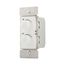 Combo Dimmer & Fan Speed Control, Power Failure Memory, #16Awg 2.5A, 120V, White 1-Pole, 300W, RDC25-W