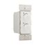 Combo Dimmer & Fan Speed Control, Power Failure Memory, #16Awg 2.5A, 120V, White 1-Pole, 300W, RDC25-W