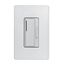 Z-Wave Plus Accessory Dimmer, 7-Step Led Light Level Display, 120V, Gray, Multi-Location, RF9642-ZDGY
