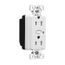 Z-Wave Plus Split Control Wireless Receptacle, 15A, 120V Actuator, Alpine White, RFTR9605-TAW